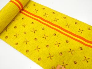 B反　琉球絣柄織り出し　名古屋帯地反物